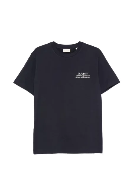 Tricou Gant cu autograf albastru