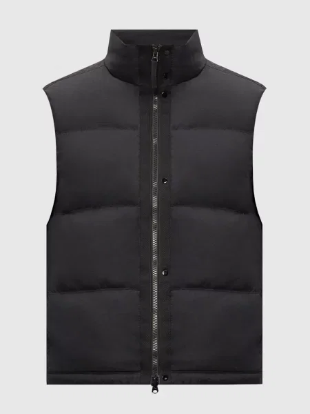 Пуховый жилет Stone Island черный
