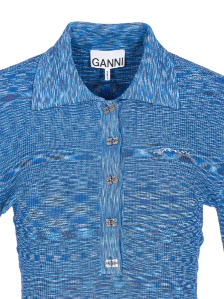 Polo Ganni albastru