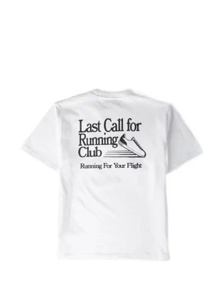 Tricou Last Call For cu imagine alb