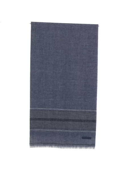 Fular Zegna cu dungi albastru