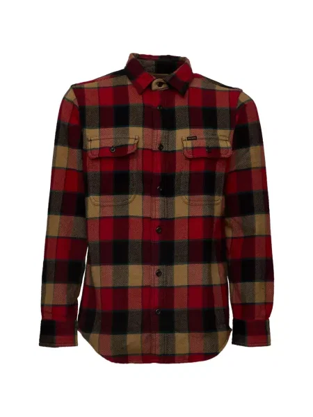 Cămașă Filson în carouri de flanelă roșu
