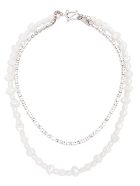 Colier Forte_forte cu perle argintiu
