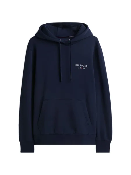 Hanorac cu glugă Tommy Hilfiger albastru