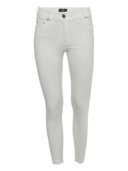 Pantaloni Elisabetta Franchi alb