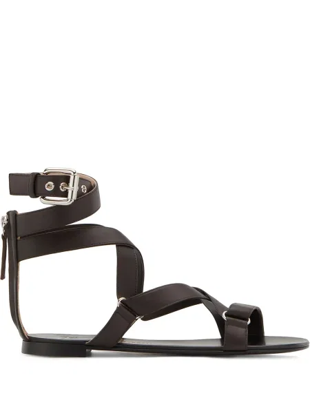 Sandale Giuseppe Zanotti fără toc maro