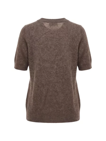 Scurt tricou P.a.r.o.s.h. tricotate maro