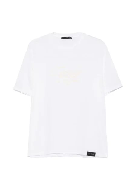 Tricou Low Brand cu decolteu rotund alb