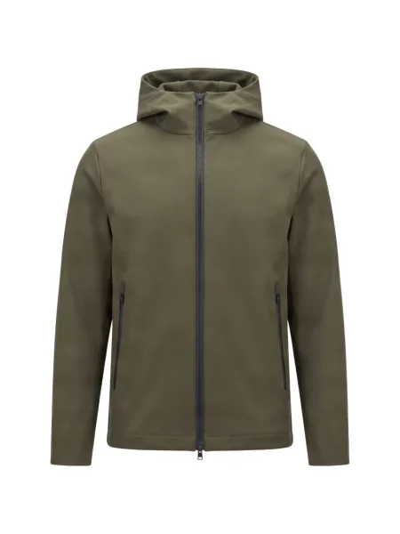 Geacă Woolrich cu glugă verde