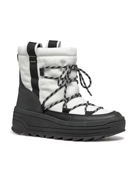 Śniegowce Geox Milleiny ABX white / black białe