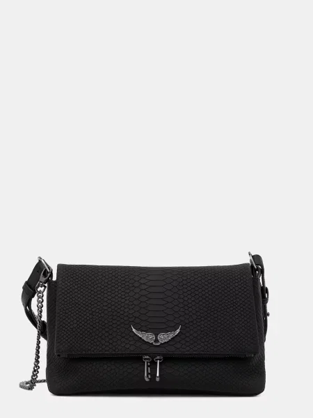 ZADIG&VOLTAIRE geantă ROCKY II SOFT SAVAGE negru