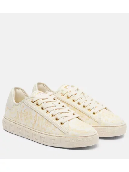 Plátěné tenisky Versace žluté