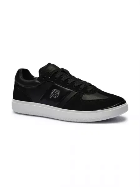 Karl Lagerfeld Bőr sneakers tornacipő ATLAS NFT fekete
