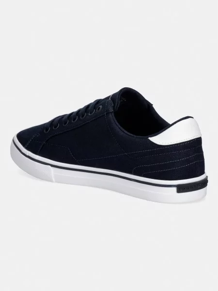 Półbuty Tommy Hilfiger koronkowe niebieskie
