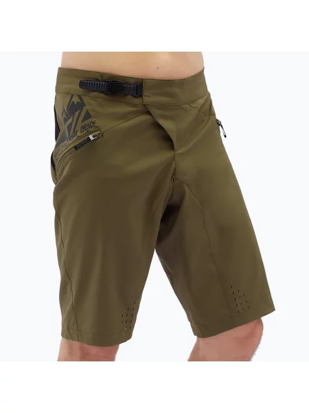 Мъжки шорти за колоездене SILVINI Fabriano green зелено