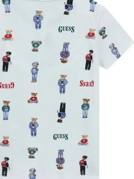 Поло тениска Guess бяло