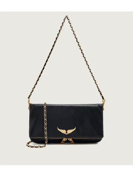 Rucsac Zadig&voltaire din piele plic negru
