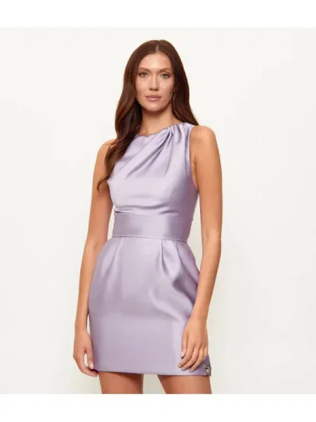 Elisabetta Franchi De satin rochie roz
