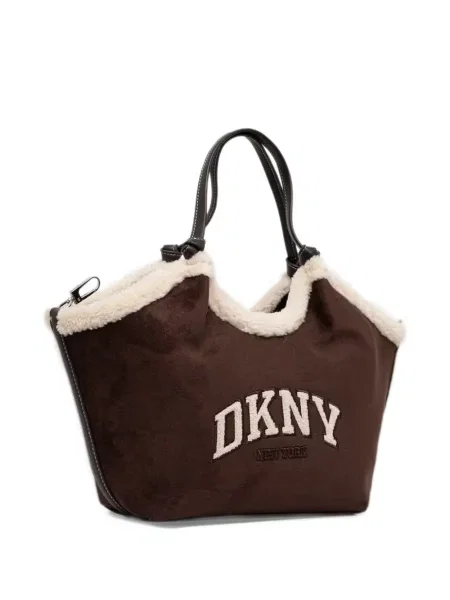 Шопинг чанта Dkny кафяво
