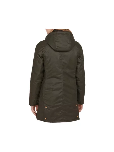 Kroj regular fit kurtka funkcyjna z czystej bawełny Barbour oliwkowa