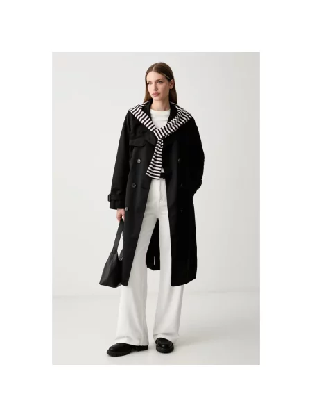 Płaszcz Dkny dwurzędowy czarny