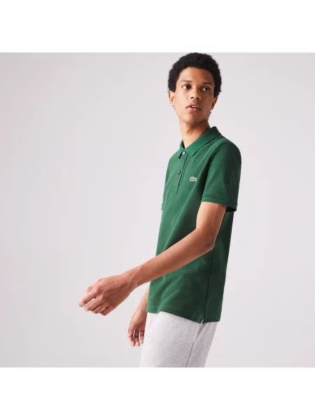 Поло Lacoste зеленое