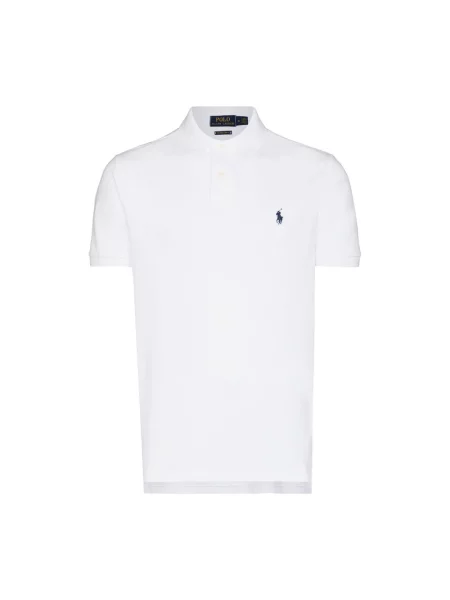Lniana koszulka polo Polo Ralph Lauren z krótkim rękawem biała