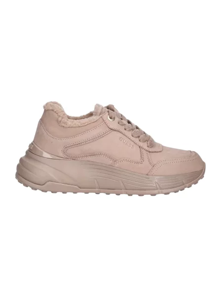 Guess sneakersy nubukowe różowy