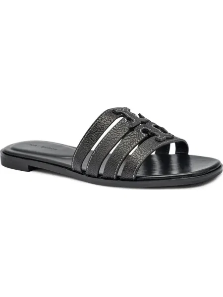 Tory Burch șlapi de piele Ines Cage Slide negru