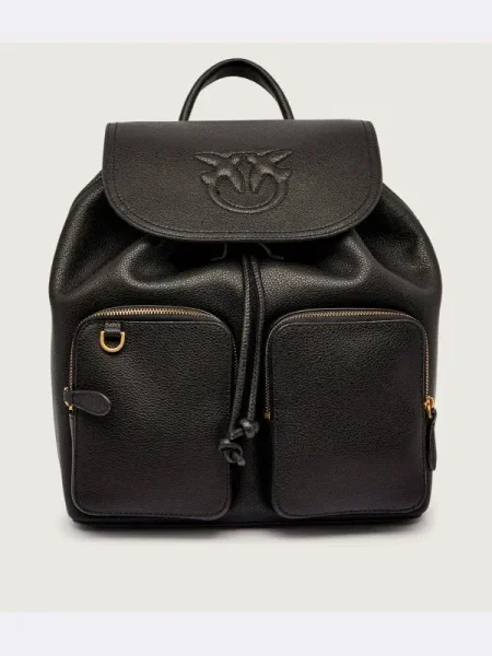 Rucsac Pinko din piele negru