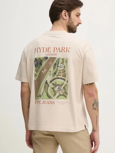 Μπλούζα Pepe Jeans μπεζ