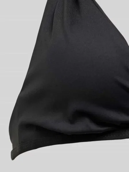Top bikini z aplikacją z logo Calvin Klein Underwear czarny