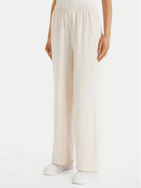 Tommy Hilfiger Spodnie dresowe Wide Leg beżowy