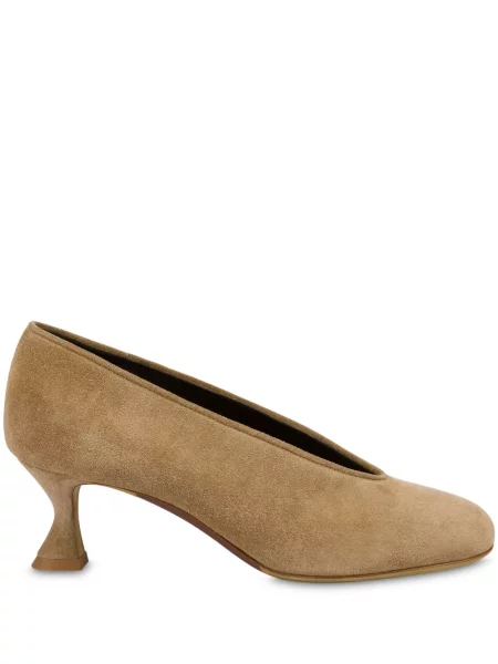 Pantofi cu toc Moschino din piele de căprioară