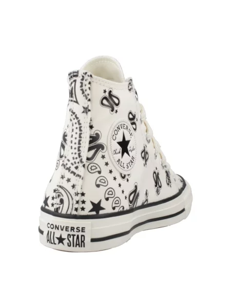 Pantofi Converse cu model paisley alb