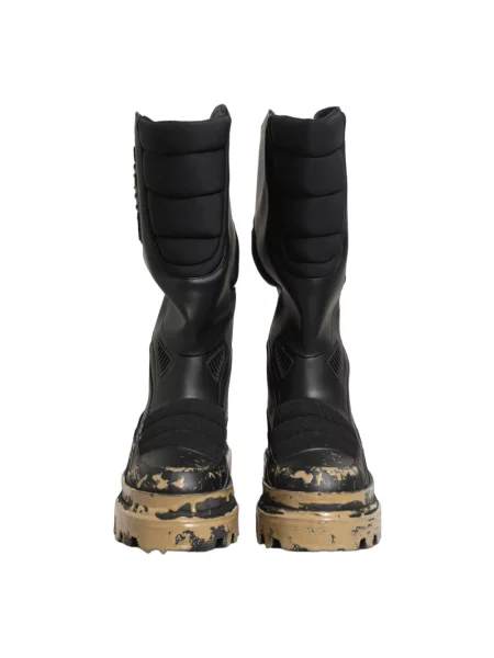 Kozaki Dolce And Gabbana skórzane czarne