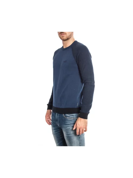 Sweter Armani Jeans niebieski
