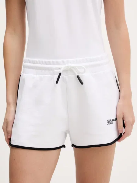 Karl Lagerfeld Jeans pantaloni scurți din alb