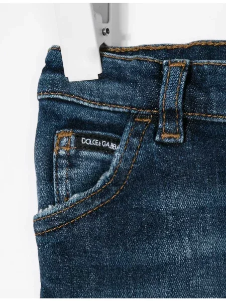 Jeansy dziecięce Dolce And Gabbana niebieskie