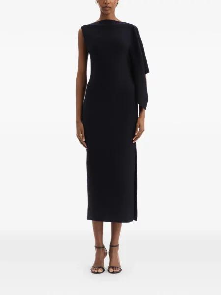 Rochie Oscar De La Renta tricotate albastru