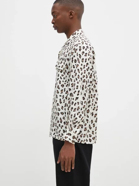 Πουκάμισο Wacko Maria Hawaiian Shirt L/S μπεζ