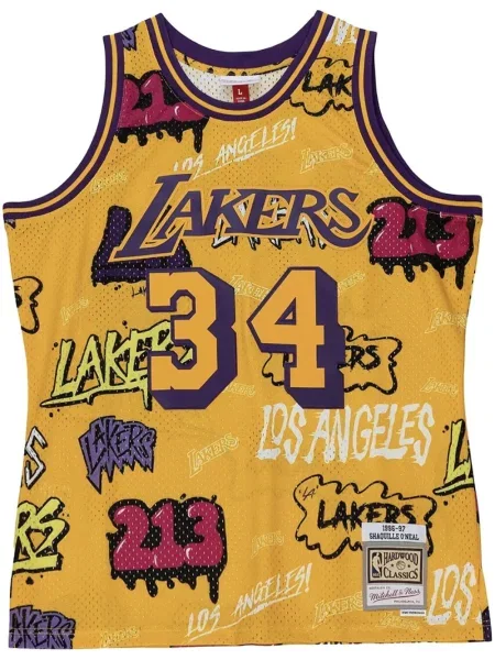 Vestă Mitchell & Ness din jerseu galben