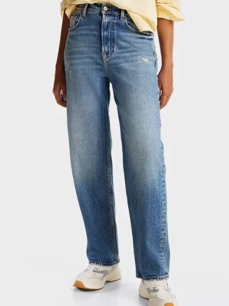 Прямые джинсы Tommy Jeans синие