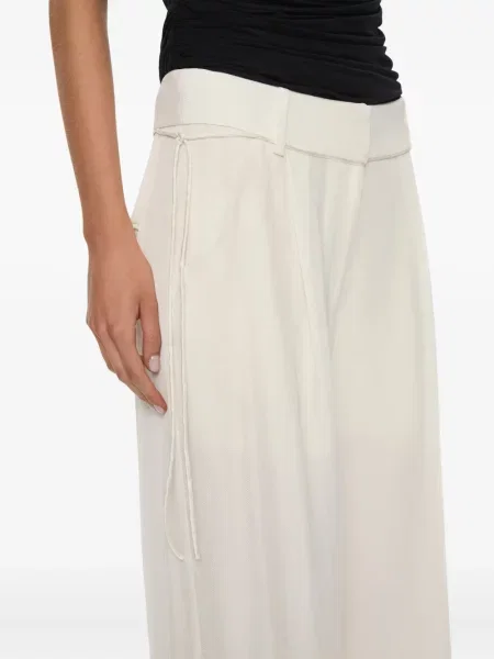 Pantaloni Christopher Esber alb