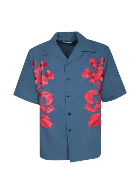 Scurt cămașă Commas cu model floral albastru