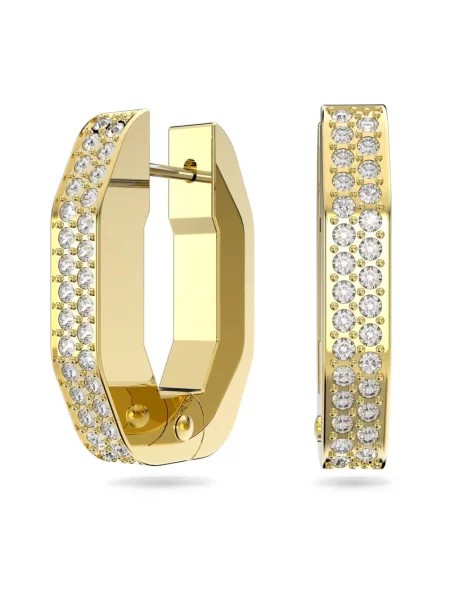 Kolczyki Swarovski w jednolitym kolorze klasyczne żółte