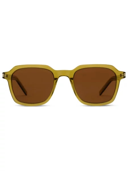Raštuotos saulės akiniai Saint Laurent Eyewear žalia