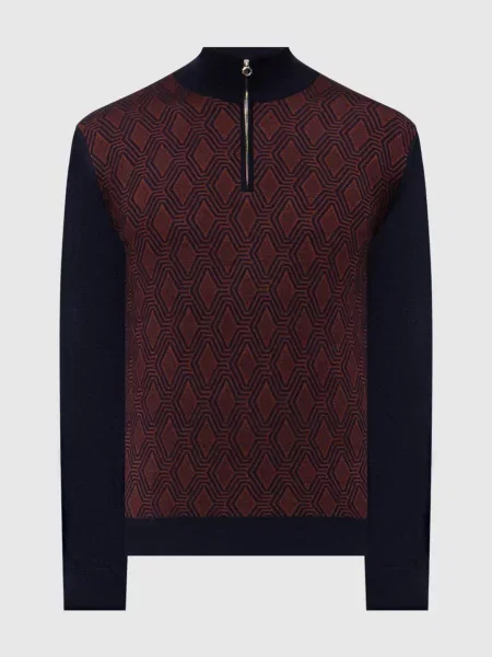 Шерстяной свитер Stefano Ricci синий