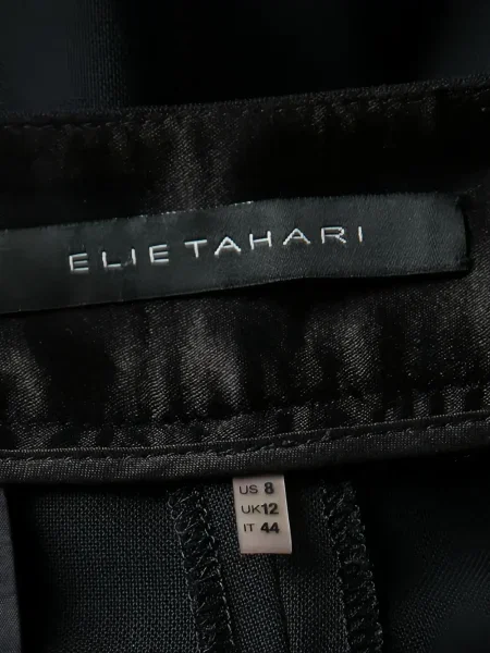 Kelnės Elie Tahari aukštu liemeniu juoda