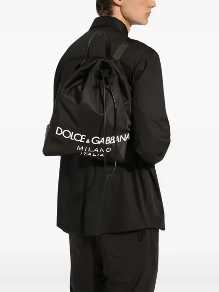 Raštuotas kuprinė Dolce & Gabbana juoda